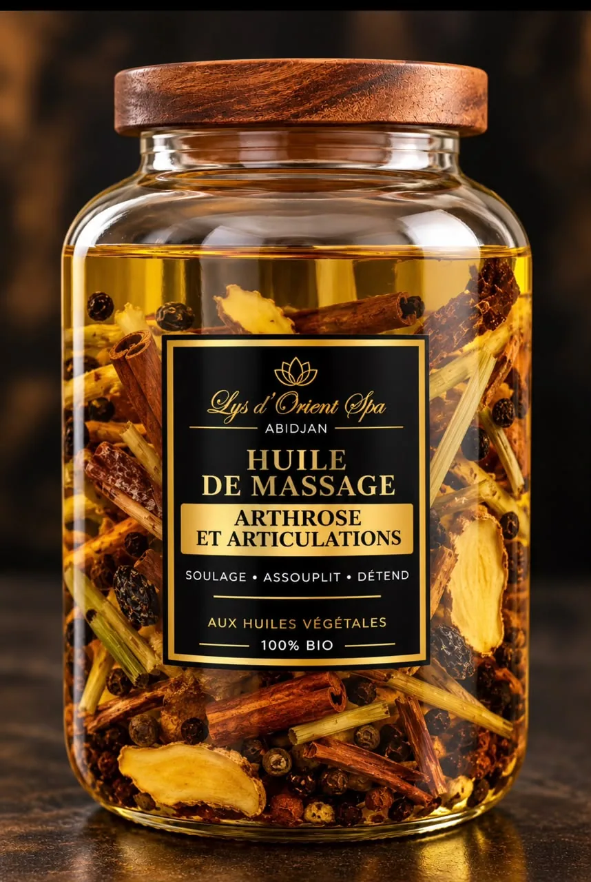 Huile de massage — Arthrose et articulations