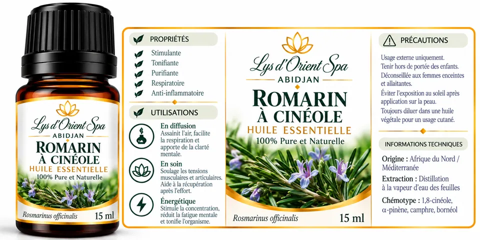 Huile essentielle — Romarin à cinéole