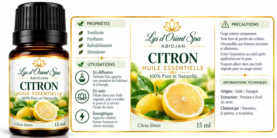 Huile essentielle — Citron