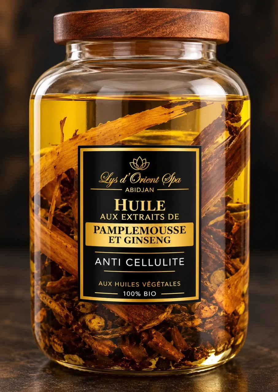 Huile de massage — Pamplemousse et ginseng